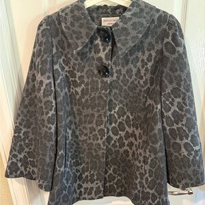 Charles Gray London Elegant Women's Leopard Print coat